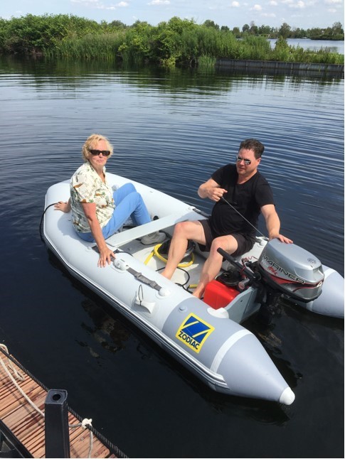 Zodiac rubberboot met buitenboordmotor